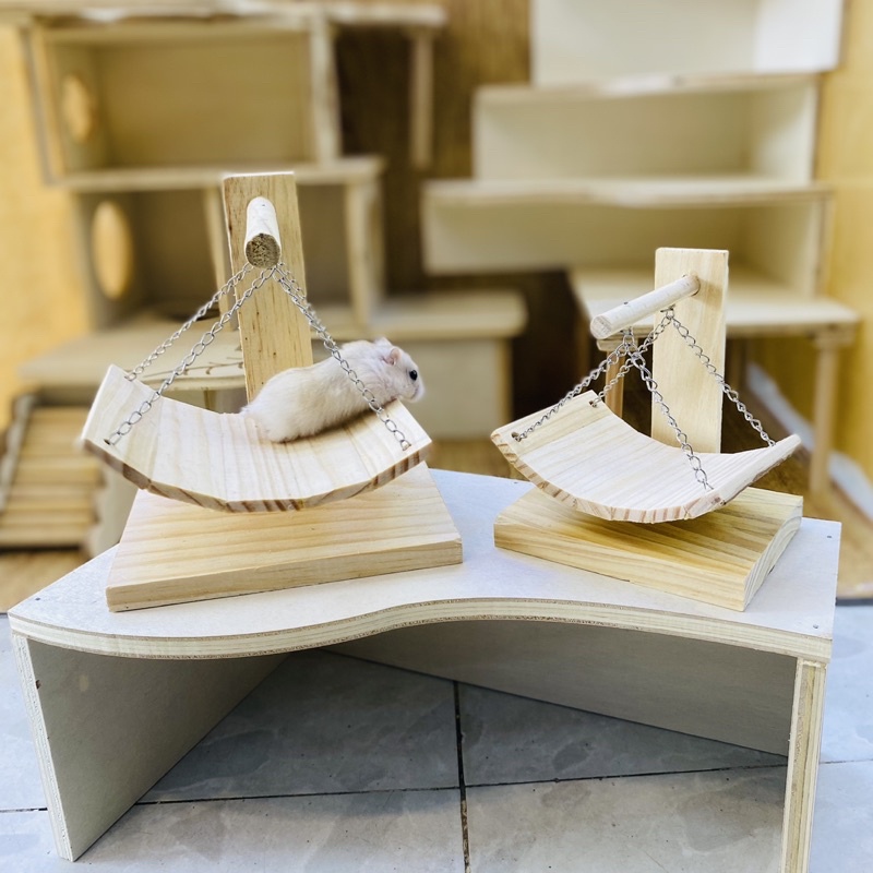 Xích đu gỗ vòm cho Hamster