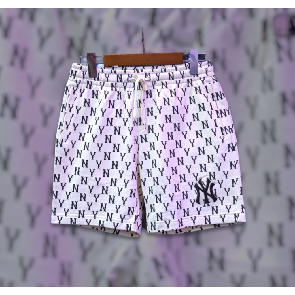 Quần Short Unisex MLB Monogram Allover Logo Half Pants New York Yakees