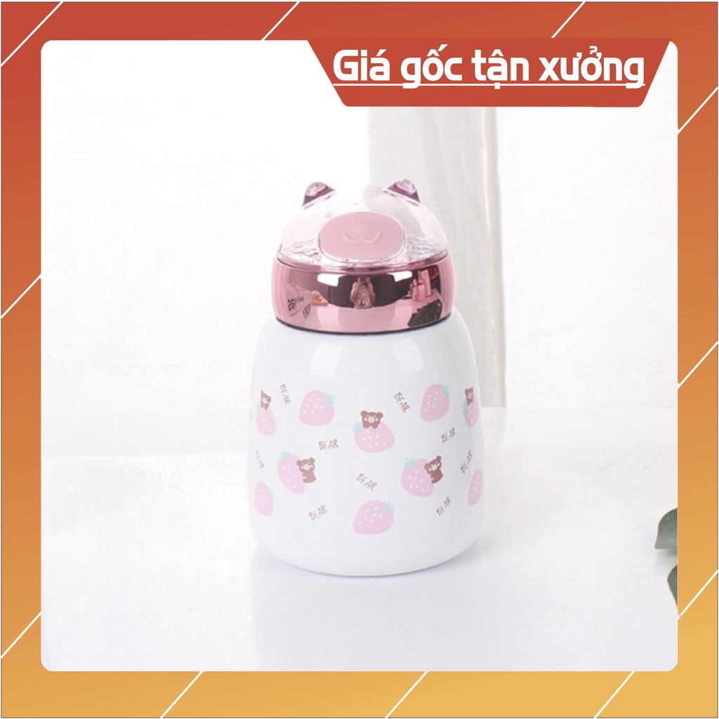 Bình giữ nhiệt heo hồng 350ml dễ thương