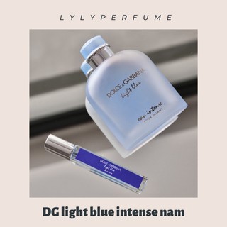Nước hoa Nam DG Light Blue Eau Intense Pour Homme mẫu 5ml 10ml - Lylyperfume