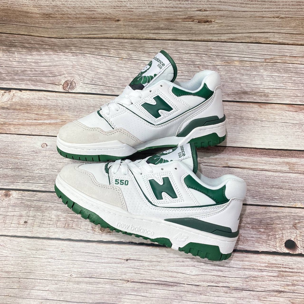 Giày New Balance 550 'White Green' BB550WT1, NB xanh lá bản SC BẢN mới nhất 2023 đủ size