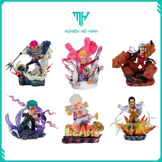 Mô hình one piece - mô hình chibi g5 luffy, shank, katakuri, law, kizaru... trong one piece có led đẹp