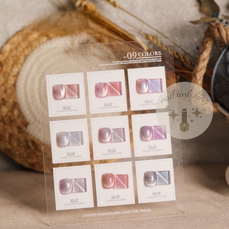 Sơn Gel AS Mắt Mèo Kim Cương Flash Nền Thạch Mã ATM Chai Đỏ