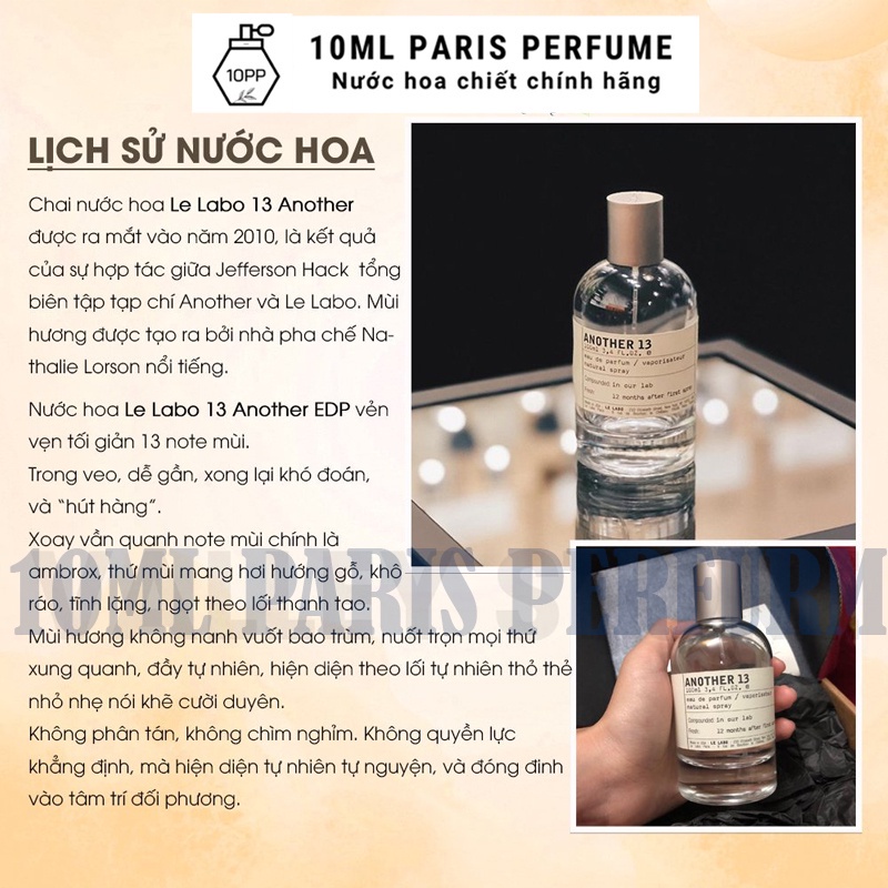 Nước Hoa Nam Nữ Unisex Le Labo Another 13 Santal 33 EDP 100ml - dầu thơm Lelabo 13 33 Hương gỗ cổ điển thanh lịch | BigBuy360 - bigbuy360.vn