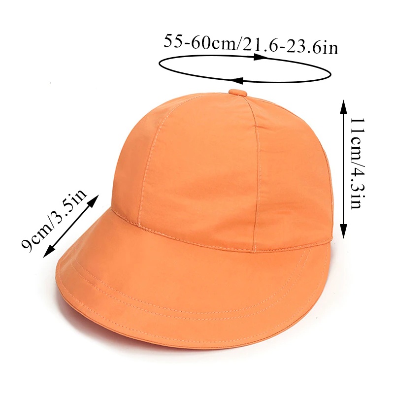 Mũ chống nắng Hàn Quốc vải mềm vành 9cm dây rút thoáng khi nón rộng vành nữ có thể gấp gọn được