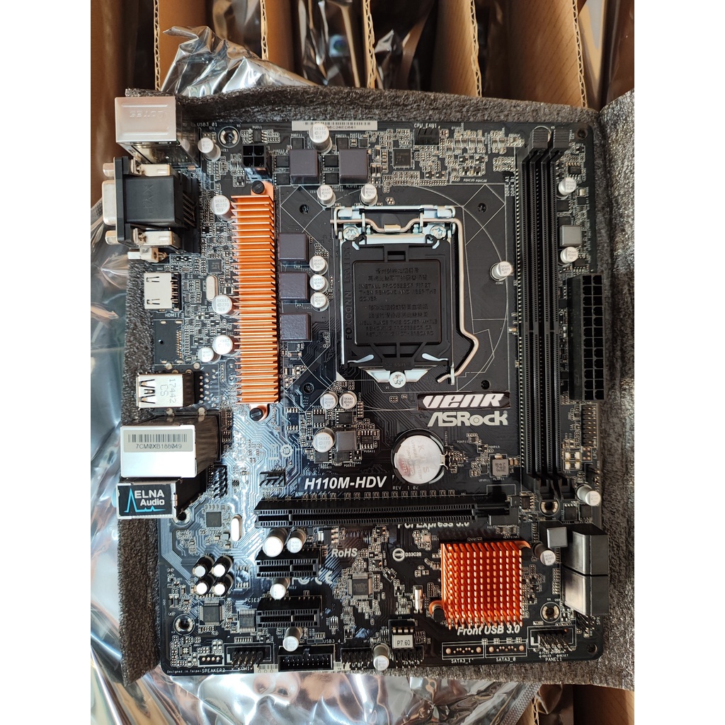 Mainboard Asrock H110M-HDV chính hãng tồn kho