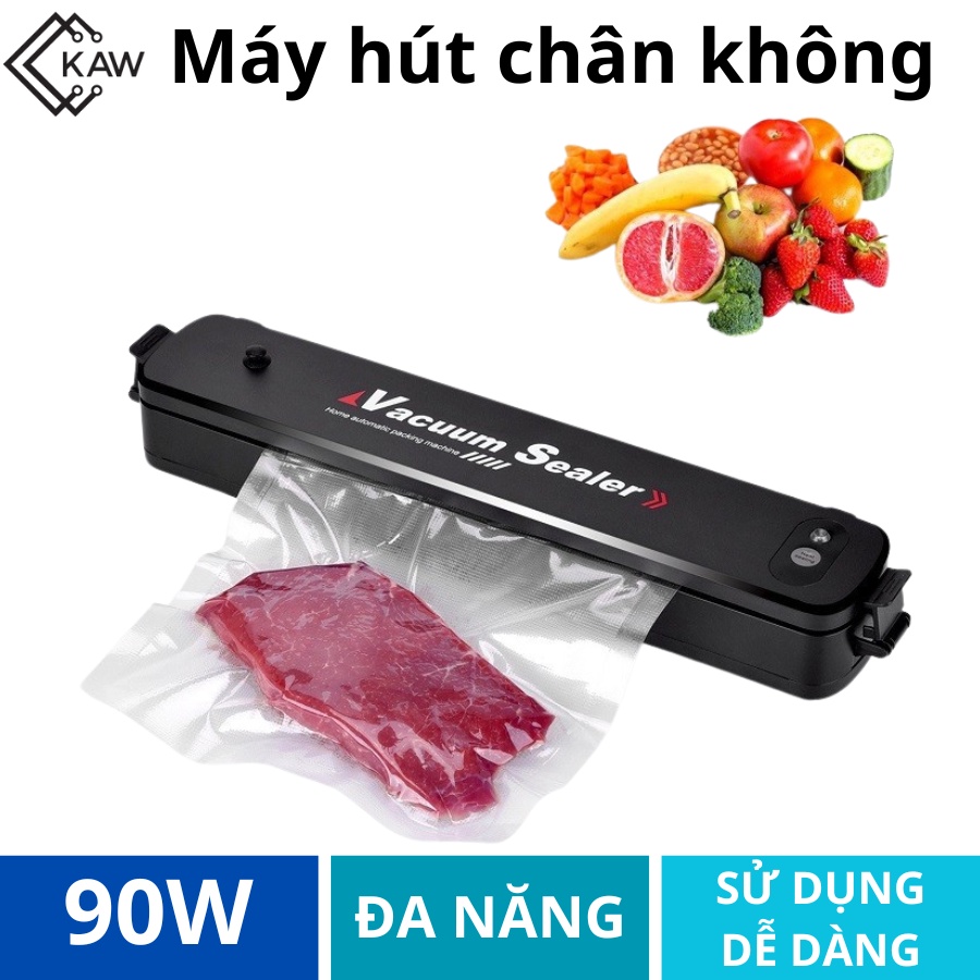 Máy hút chân không thực phẩm tlc kèm hàn miệng túi vacuum sealer, bảo hành 12 tháng