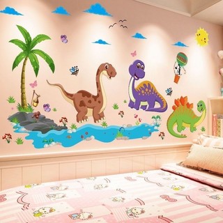 Decal dán tường khủng Long cho bé yêu