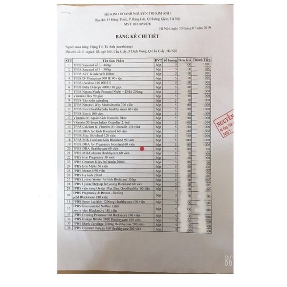 VIÊN SẮT HỮU CƠ THOMPSON'S ORGANIC 30 viên, ĐỦ BILL