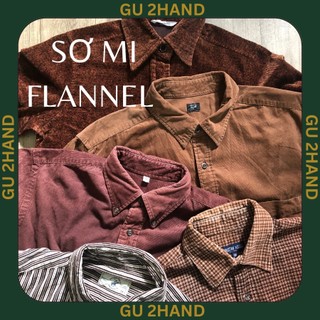 Áo sơ mi flannel 2hand chụp thật