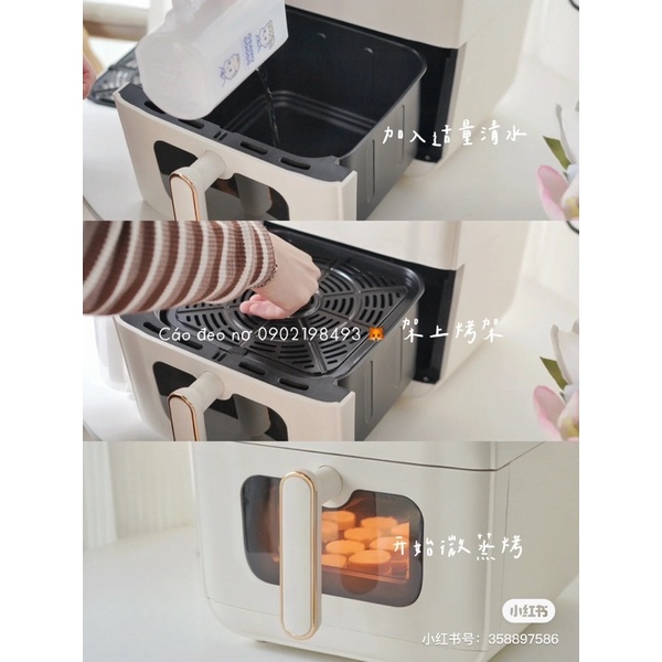 Nồi Chiên Không Dầu URINDGO Cao Cấp Dung Tích 6L Mẫu Mới Nhất 2023 Bảo Hành 12 Tháng - Cáo Đeo Nơ