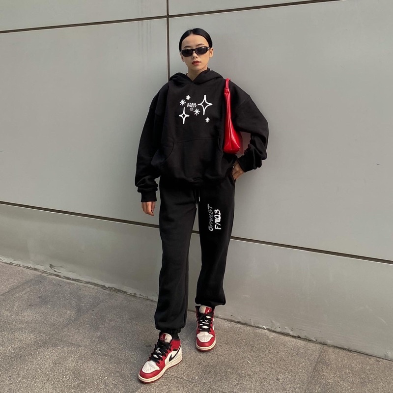 Áo hoodie FW23 phom boxy 67AH