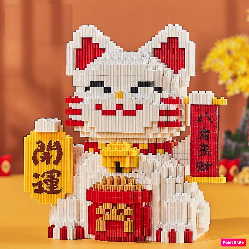 (HÀNG MỚI VỀ) BÉ MÈO LEGO LÀM HỘP TIẾT KIỆM 2023 - TẶNG BÚA KHI MUA 2 HỘP