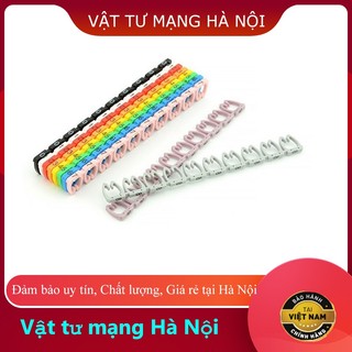 Vòng đánh số dây mạng cat5 bằng nhựa kẹp