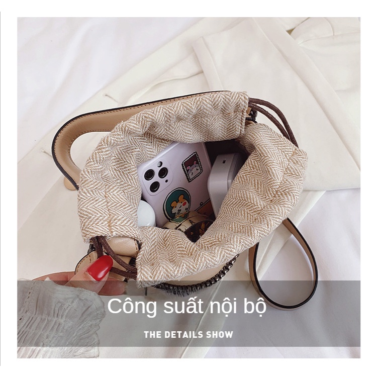 Túi Đeo Chéo Dây Rút Phong Cách Hàn Quốc 2022 Thời Trang Cao Cấp Cho Nữ