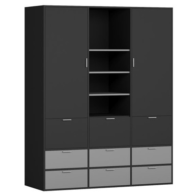 JAM, Tủ quần áo , tủ lưu trữ WAR_091, 157x59x200cm, tủ đựng quần áo Scandi Home