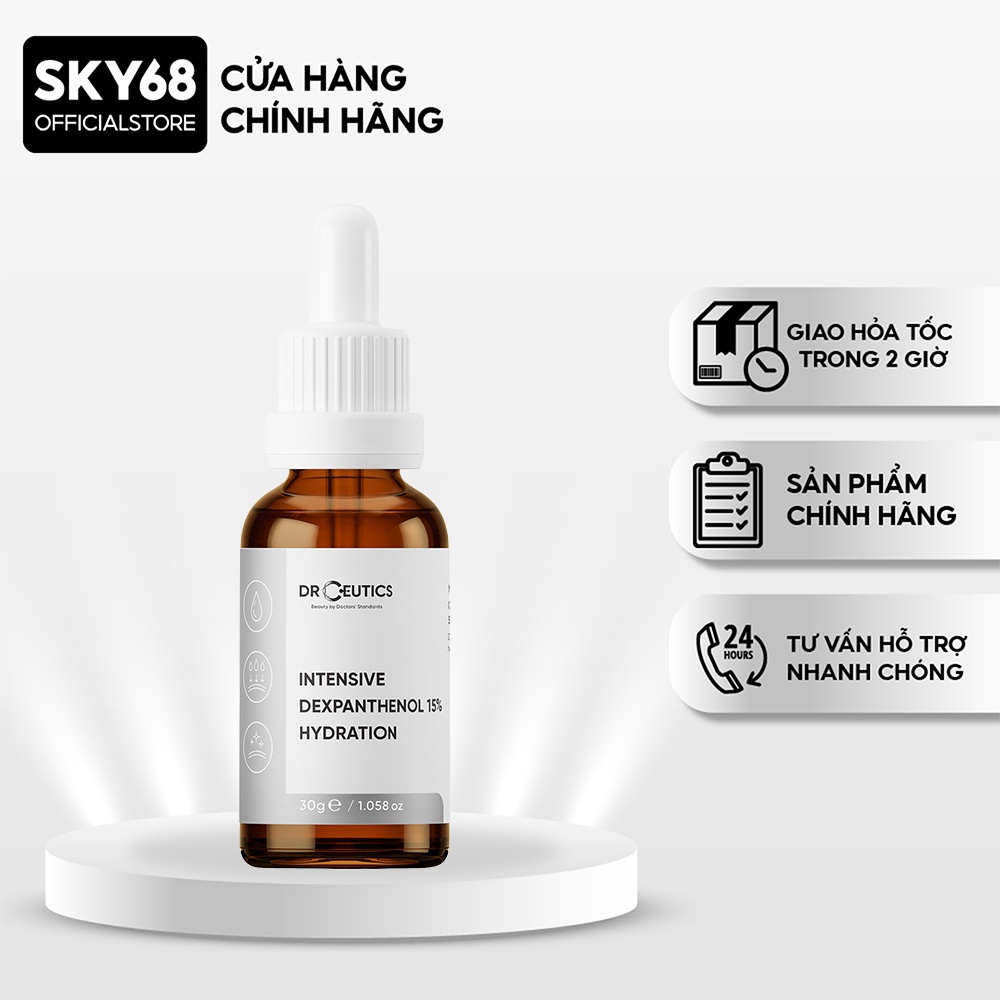 Tinh Chất Cấp Ẩm &amp; Phục Hồi Cho Da Treatment, Da Khô DrCeutics Intensive Dexpanthenol 15% Hydration 30g