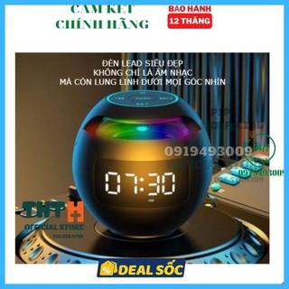 Loa bluetooth mini cao cấp kiêm đồng hồ báo thức để bàn kimiso k12 chính hãng bh 12t