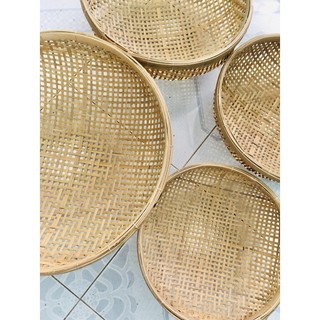 Rổ tre  đan thưa đựng trái cây rau củ thân thiện môi trường