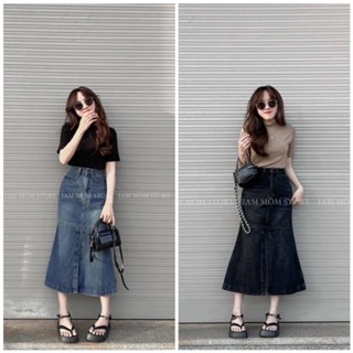 ✨BÁN SỈ✨Chân váy JEANS loe màu đậm