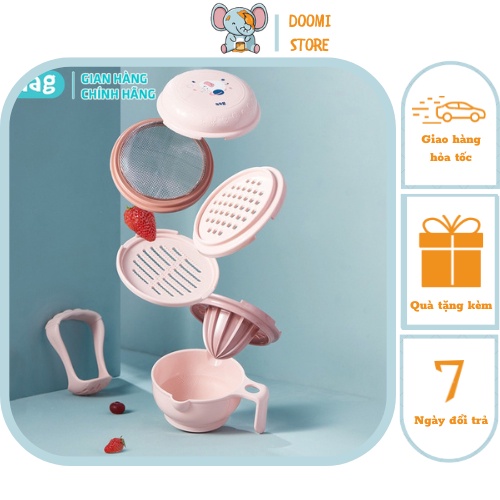 Bộ Dụng Cụ Chế Biến Đồ Ăn Dặm Cho Bé Chi Tiết Chế Biến Ăn Dặm An Toàn Tiện Lợi Doomi Store - AAG373