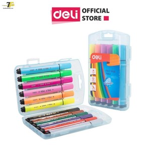 Bút màu nước deli - 12 màu/18 màu - 1 hộp - e7062/e7063