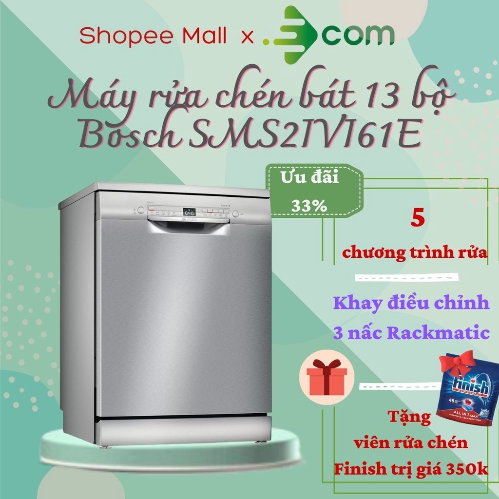 Máy rửa bát Bosch SMS2IVI61E kết nối thông minh Home Connect