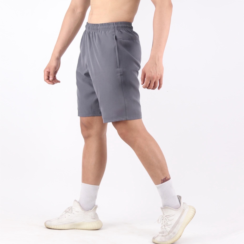 Quần Đùi Gió Nam Quần Short Nam Chất Liệu Thun Poly Co Giãn Nhẹ Màu Sắc Basic UNIM1 Phong Cách Thể Thao
