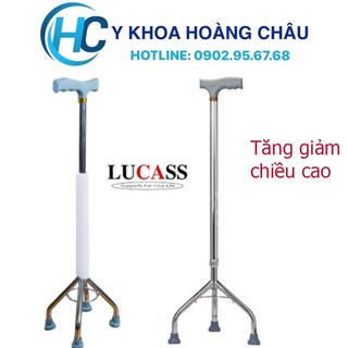 [CHÍNH HÃNG] Gậy 4 Chân Cao Lucass B932 (Có Thể Tăng Giảm Chiều Cao)