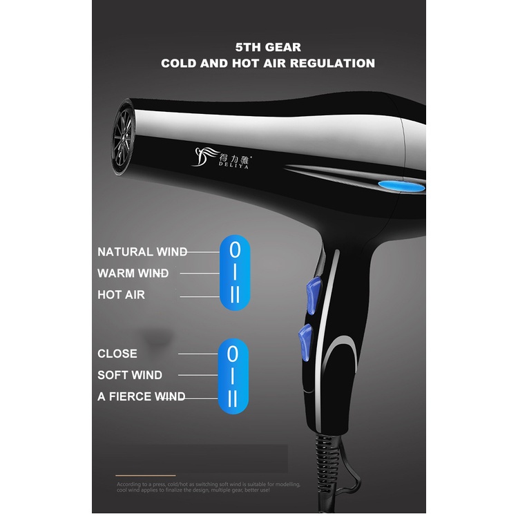 Máy Sấy Tóc Mạnh Mẽ Sử Dụng Cho Máy Sấy Tóc máy sấy tóc 2 chiều nóng lạnh may say toc hair dryer máy sấy tóc công suất cao