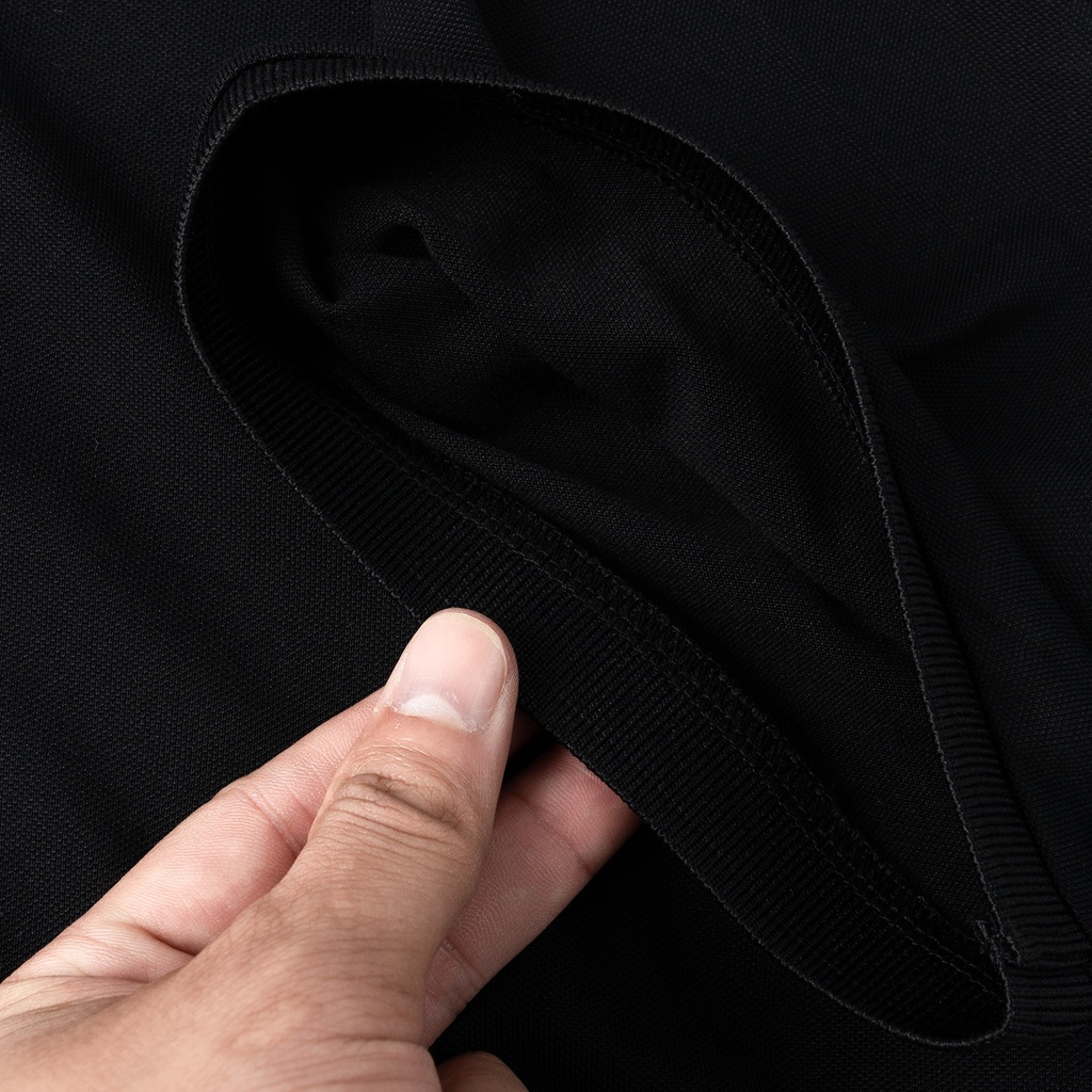 Áo POLO Nam Bigsize 80-140KG AKYOO Cao Cấp Cotton Co Giãn, Thâm Hút Mồ Hôi, Áo Polo Bigsize - PL DEN TRON