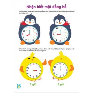 Sách - Học Xem Giờ Và Học Toán (Giai Đoạn Vàng Để Con Phát Triển)