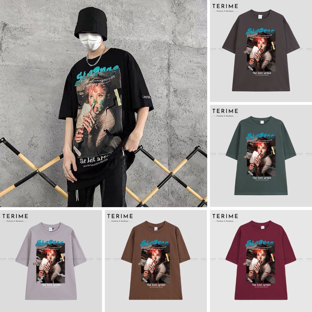 Áo thun Unisex THE BEST ARTIST cotton 100% form rộng tay lỡ nam nữ in hình 6D  - A47