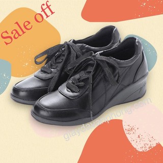 SALE XẢ KHO Giày thể thao da thật có gót cho nữ hàng xuất Nhật xịn chính hãng
