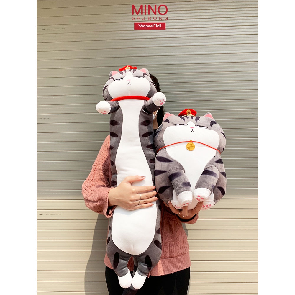 Gấu Bông Mèo Hoàng Thượng Nhồi Bông Cute Dễ Thương Siêu To Mềm Mại MINO STORE TH6