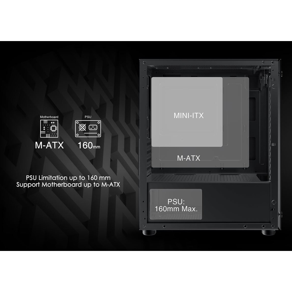 Vỏ Case XIGMATEK NYM 2F (TẶNG KÈM 2FAN RGB) | BigBuy360 - bigbuy360.vn