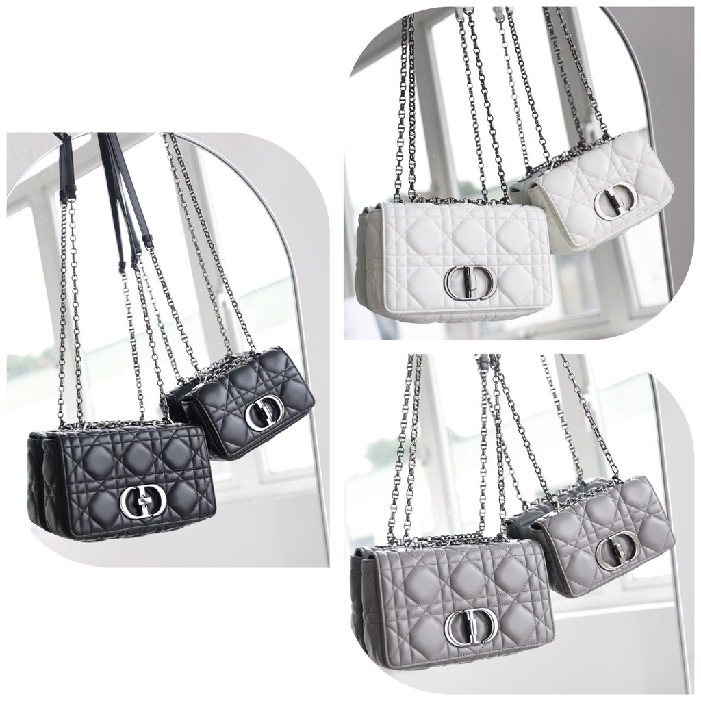 TÚI CD CARO SZ24 KHÓA ĐEN DA THẬT