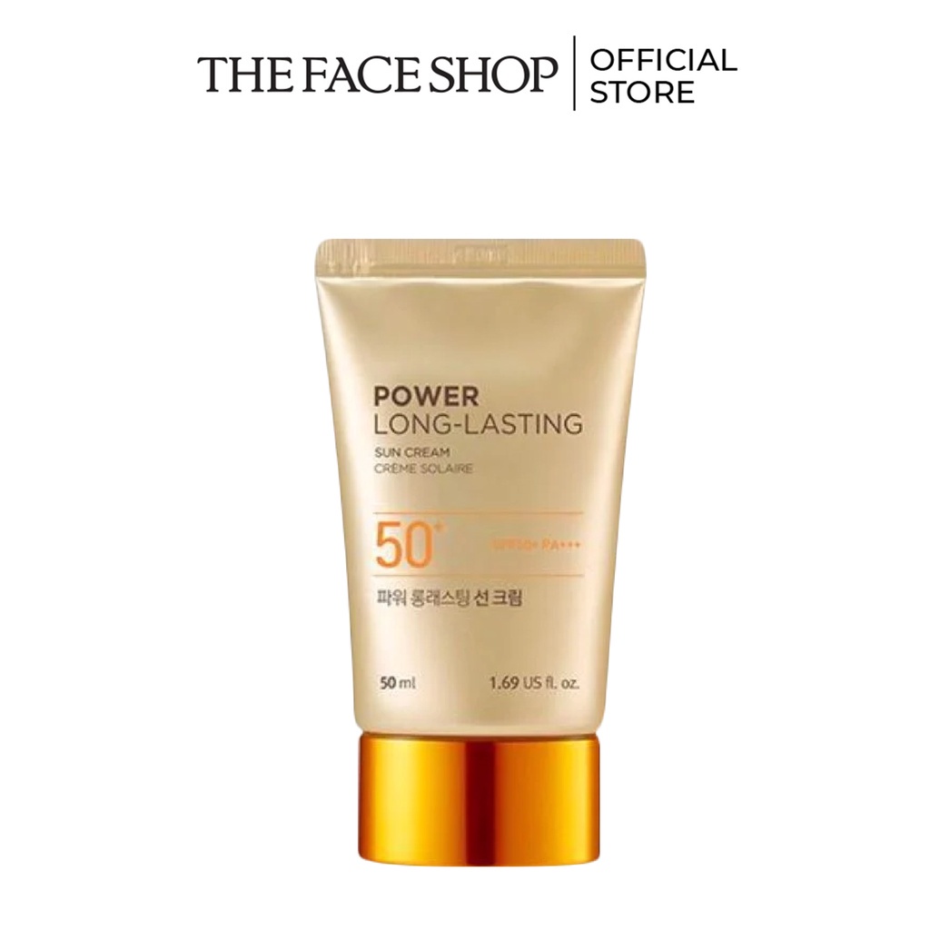 Combo Kem chống nắng đa năng TheFaceShop Natural SunEco Power LongLasting Sun CreamSPF50+ 50mlx2