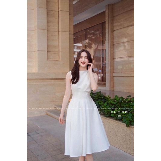 EUMSO - Đầm trắng dự tiệc cao cấp LAURA WHITE DRESS
