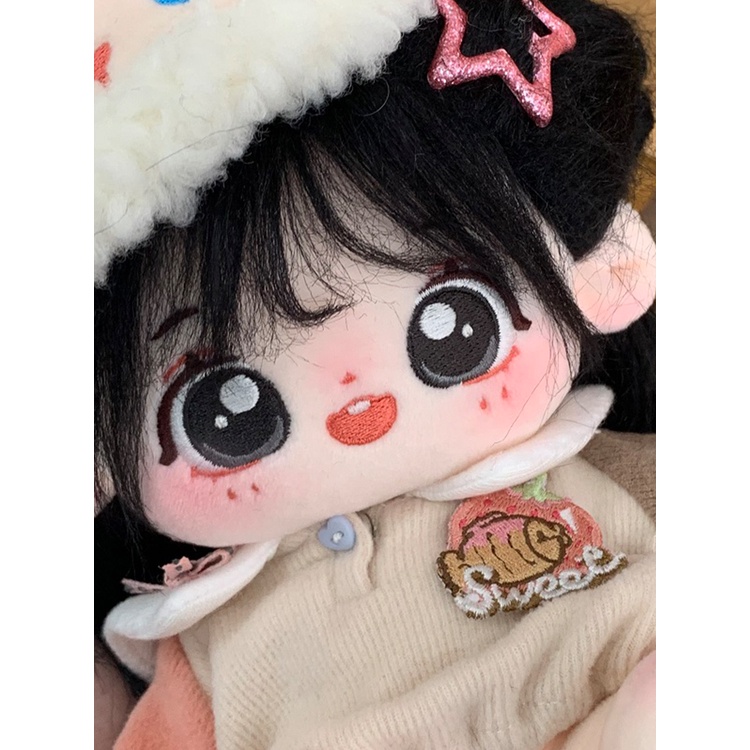 Doll không thuộc tính tóc tơ 20cm có xương - Búp bê không thuộc tính kèm outfit 20cm