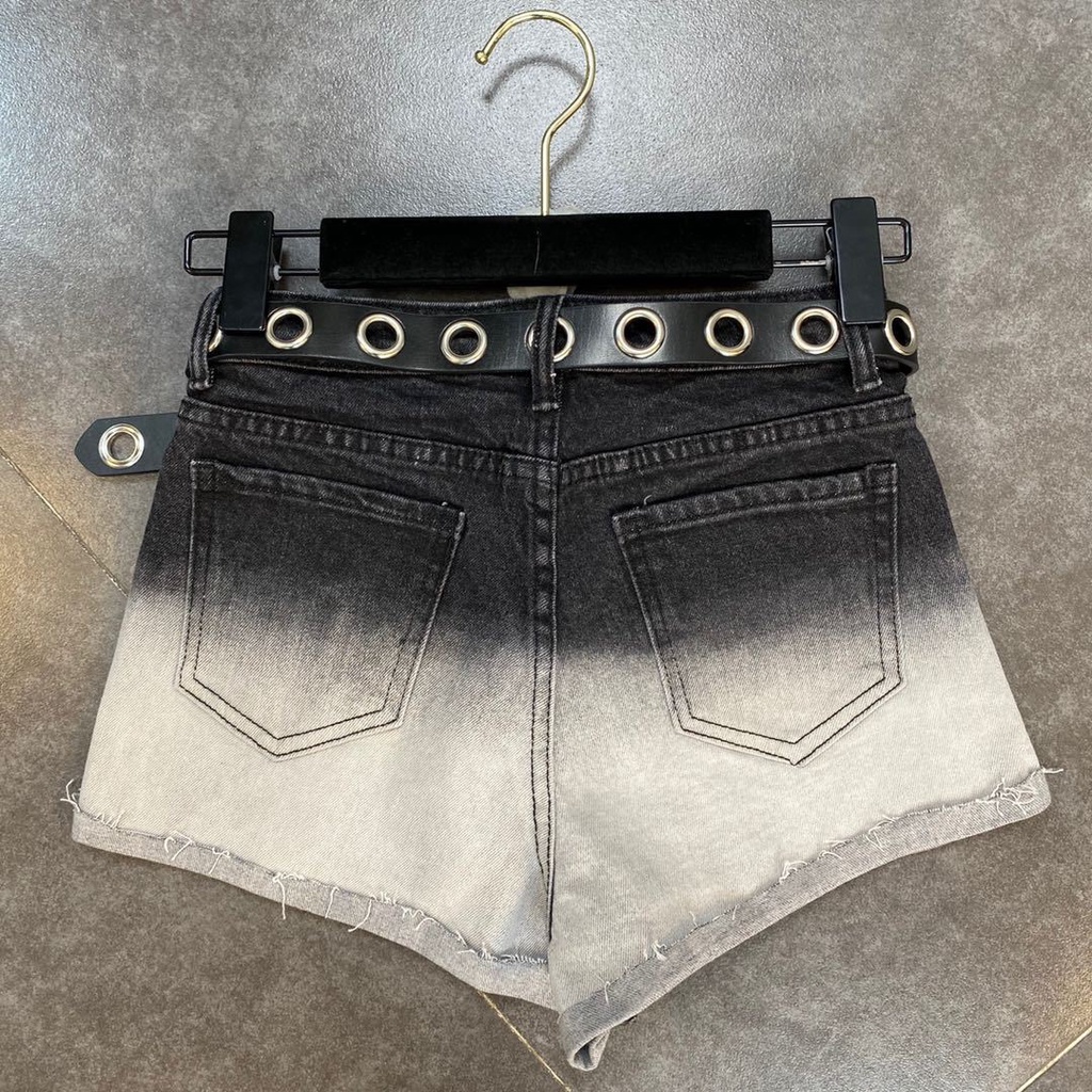 Quần short JSC denim màu gradient phong cách đường phố Hàn Quốc cho nữ size lớn