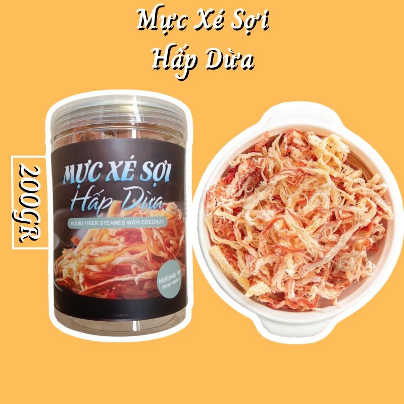 Khô Mực xé sợi hấp dừa - Ăn là phải 'lắc lư' với sự pha trộn giữa vị ngọt của dừa và vị đặc trưng của mực biển!
