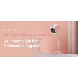 Camera theo dõi em bé thông minh, wifi sử dụng pin sạc Ezviz BM1 2MP, đàm thoại 2 chiều, phát hiện tiếng khóc