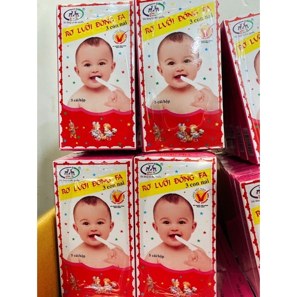 Rơ lưỡi Đông Fa cho bé 1 hộp 5 cái shop Uni Baby