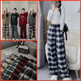 Quần kẻ Caro nữ ống xuông phong cách Hàn Quốc, mẫu mới 2023 kèm Ảnh Thật.TH 22