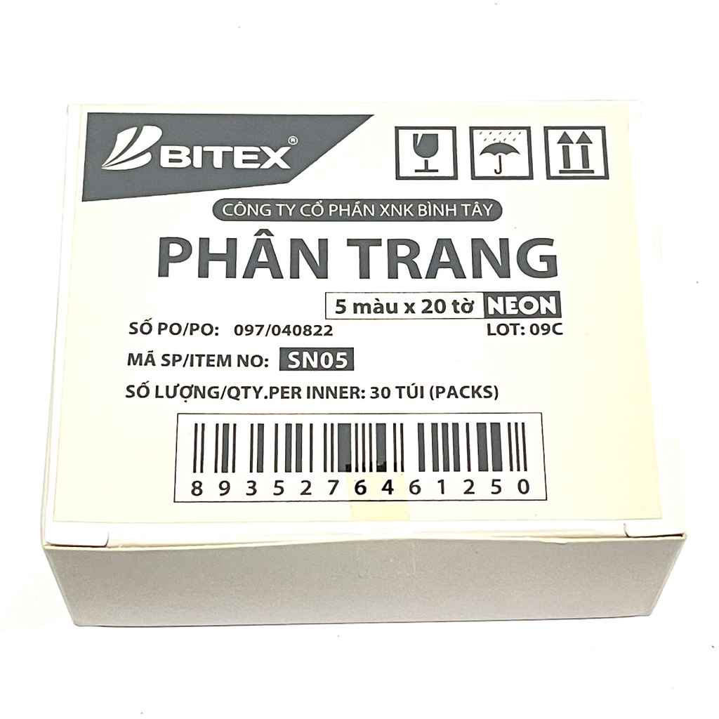 Giấy note/ghi nhớ/phân trang Pronoti/ Bitex 5 màu nhựa