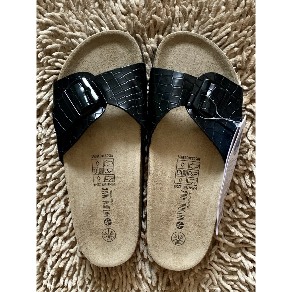 Dép đế trấu cao cấp WALKX COMFORT/ BLUE MOTION - chính hãng 100% Đức quai da -  Giảm đâu chân và mồ hôi.