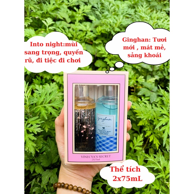 Sét Quà Tặng Xịt Thơm body mist body works chai 75ml