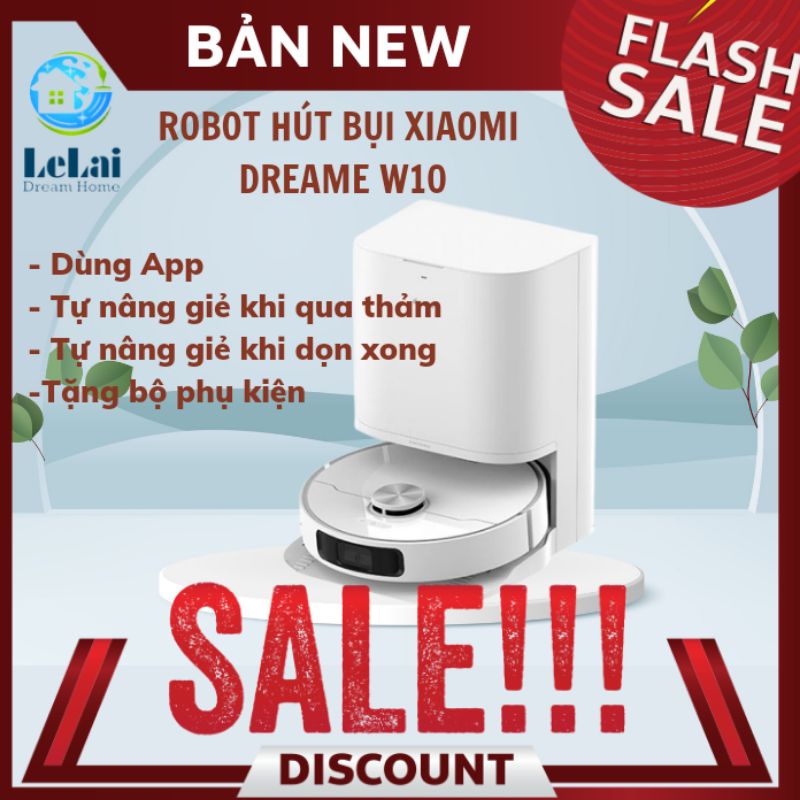 ROBOT HÚT BỤI TỰ GIẶT GIẺ SẤY GIẺ XIAOMI DREAMA W10S BẢN NỘI ĐỊA