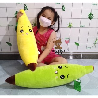 GỐI ÔM TRÁI CHUỐI SIZE LỚN 75CM CAO CẤP CHO BÉ